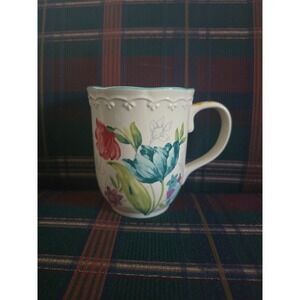 The Pioneer Woman 18oz Blooming Bouquet Stoneware Colorful Floral Pastel Art Mug